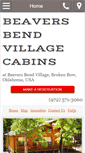 Mobile Screenshot of beaversbendvillagecabins.com