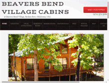 Tablet Screenshot of beaversbendvillagecabins.com